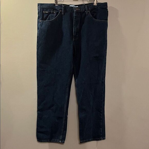 Lee Men's Dark Indigo Relaxed Jeans - Picture 1 of 10